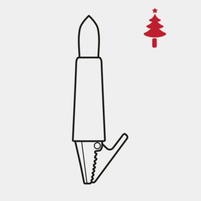 NARVA Außenlichterkette mit Schaftkerze