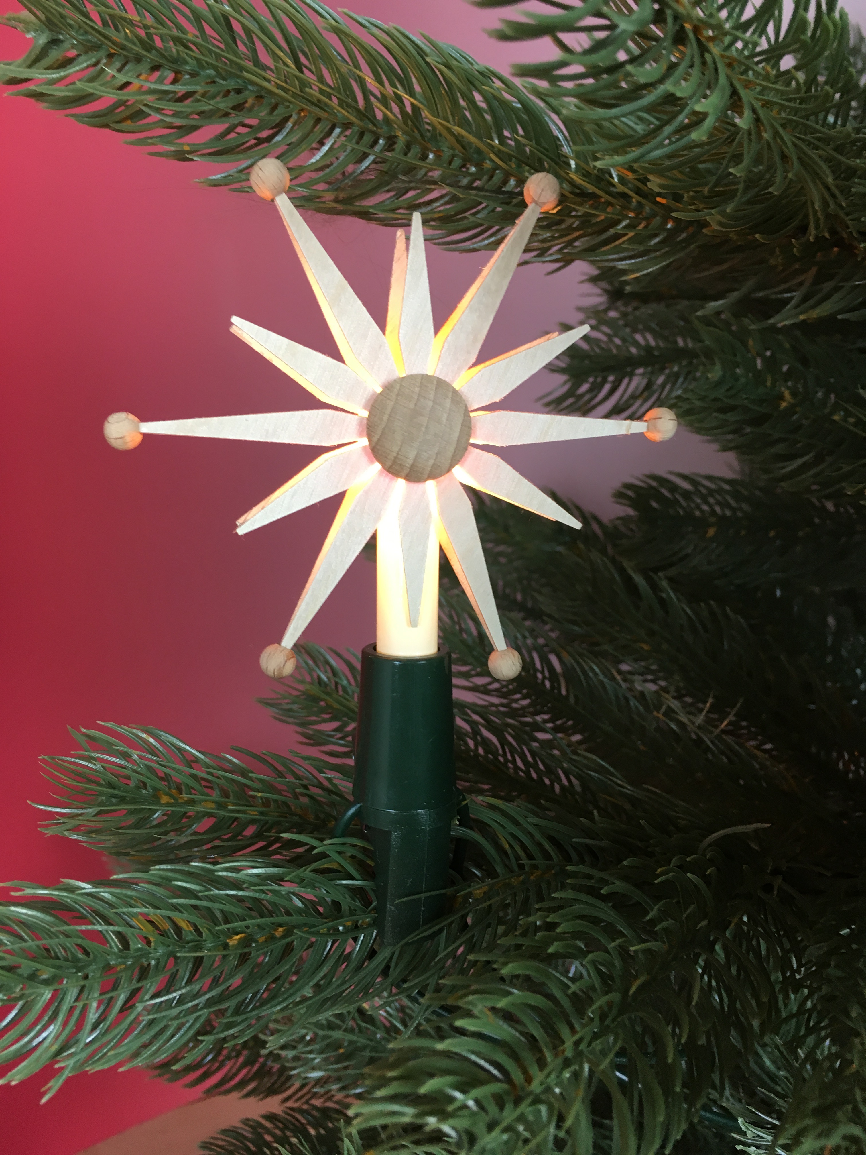 Aufstecksterne für die  Weihnachtsbaumbeleuchtung 