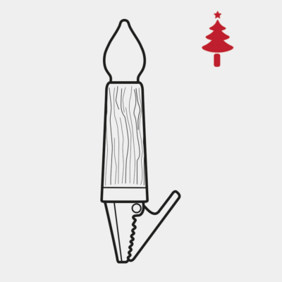 NARVA Lichterkette mit Holzschaft